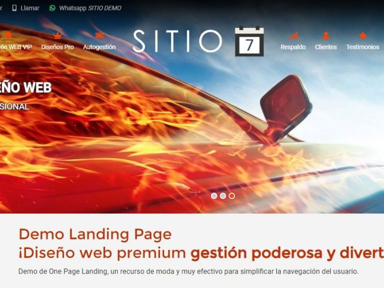 Landing page template nmero 7. - LANDING 7, Web landing page, diseo ejemplo profesional